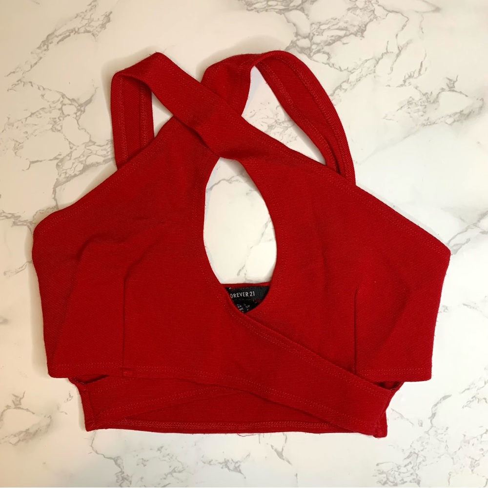 Forever 21 Cutout Halter Top